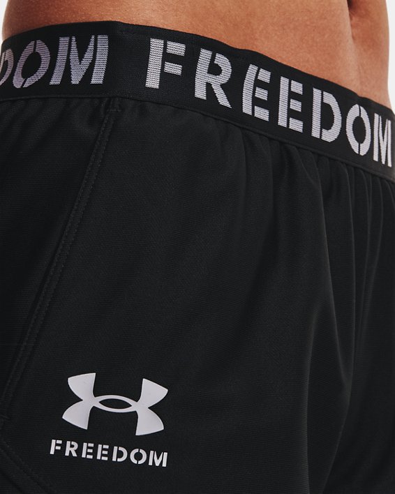 Women's UA Freedom Play Up Shorts, Black, pdpMainDesktop image number 3